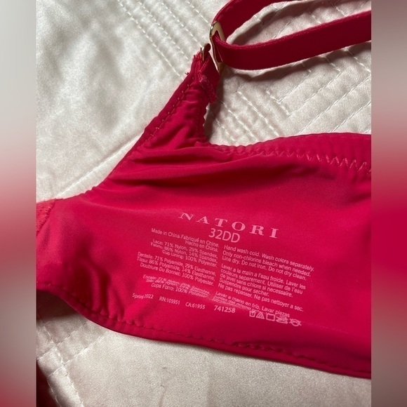 Natori Avail Full Figure Bra 32DD Convertible J Hook Underwire Contour in Chili - Picture 6 of 9